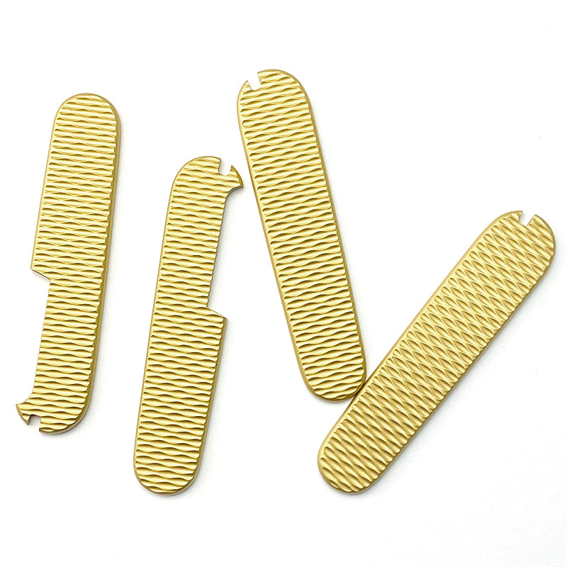 91mm Knife Scales Brass Handles Aftermarket SAK Parts