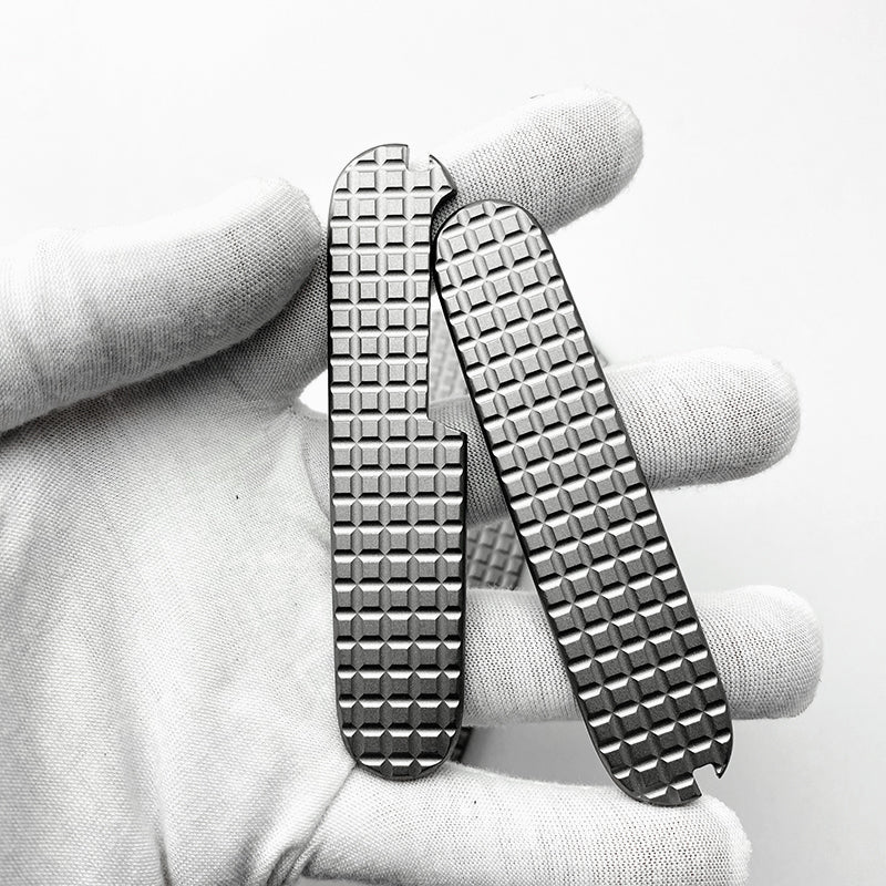 91mm Pocket Knife Titanium Scales Multi-Tool Handles SAK Parts