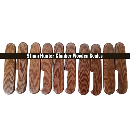 91mm Hunter Climber Wooden Scales Knife Handle SAK Parts Aftermarket Tool