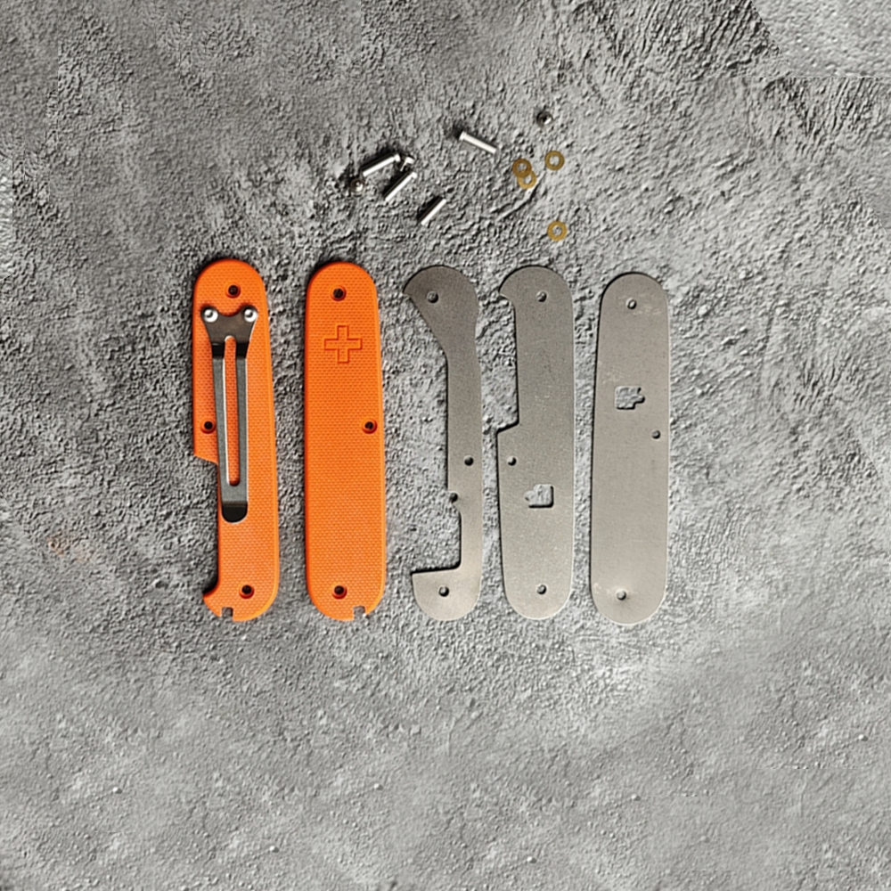 91mm Knife G10 Handle Scales SAK Parts Mod Multi-Tool