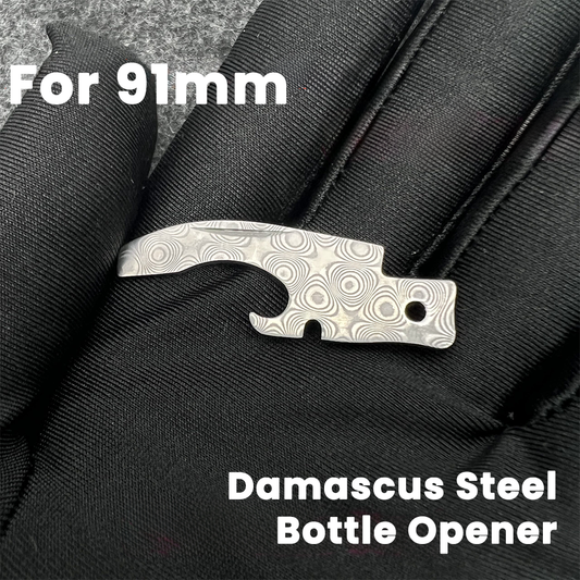 91mm Knife VG10 Damascus Steel Custom Bottle Opener SAK Parts DIY