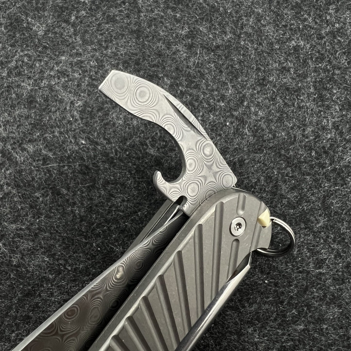 91mm Knife VG10 Damascus Steel Custom Bottle Opener SAK Parts DIY
