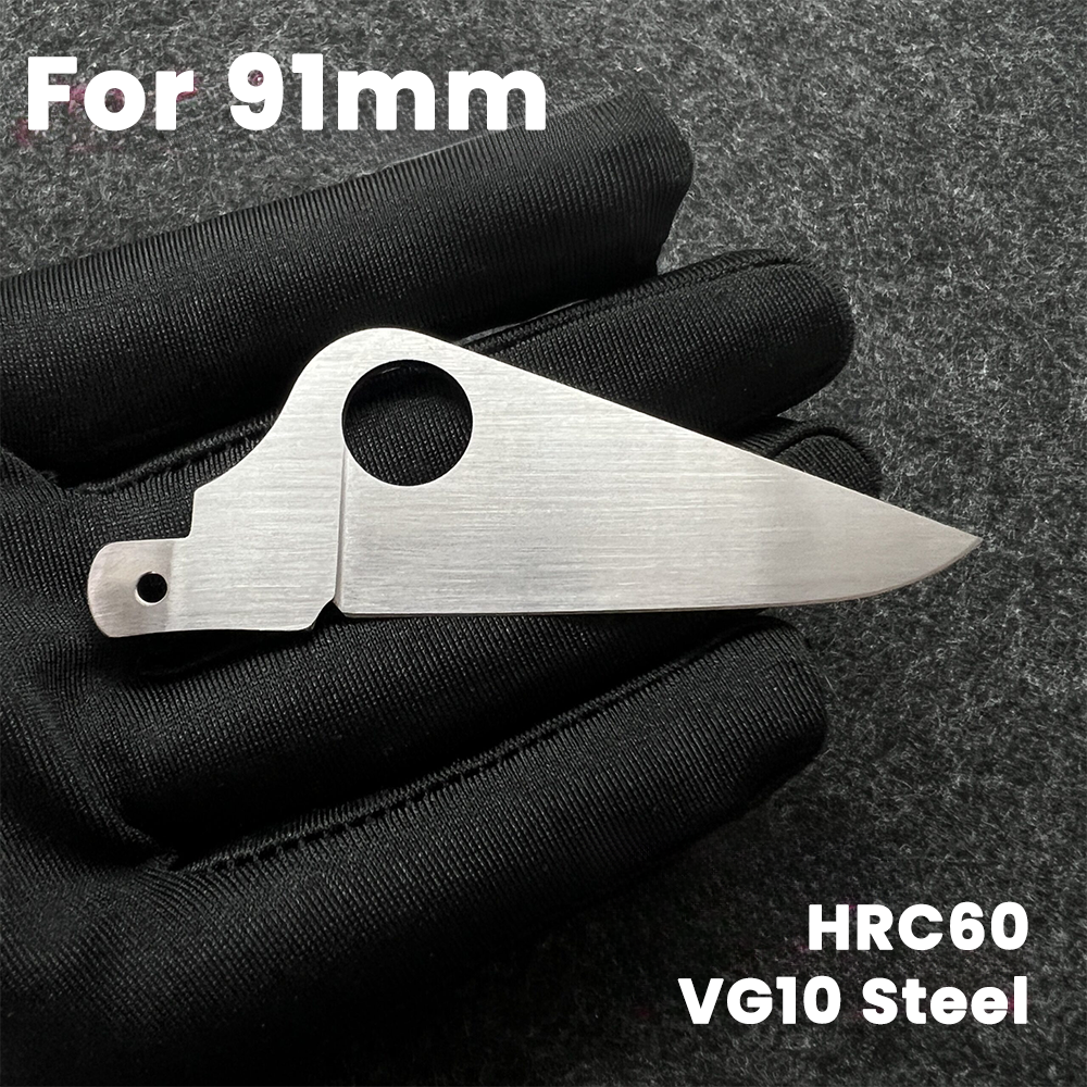 91mm Knife VG10 Handmade Steel Replacement Large Blade Looks Like Spider SAK Parts