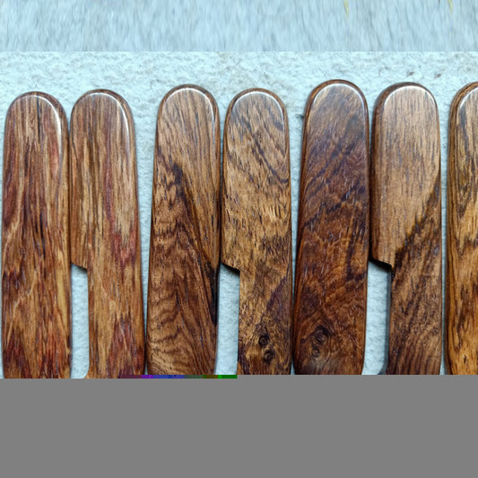 91mm Wenge Huanghuali Wooden Scales Knife Handle SAK Parts Aftermarket Tool