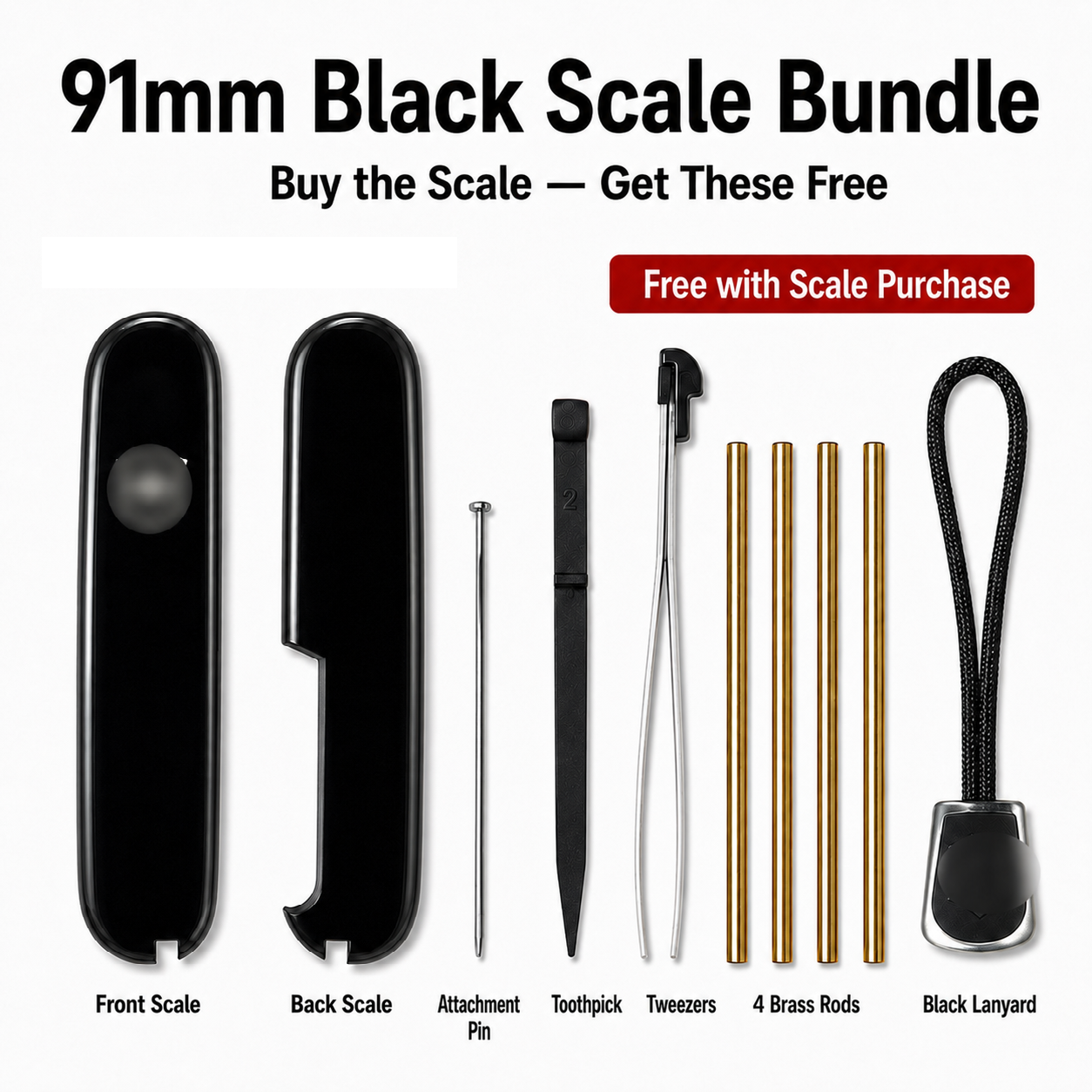 91mm Scale Full Set Handle Bundle Kit Custom Upgrade Mod Repair Tools Accessories