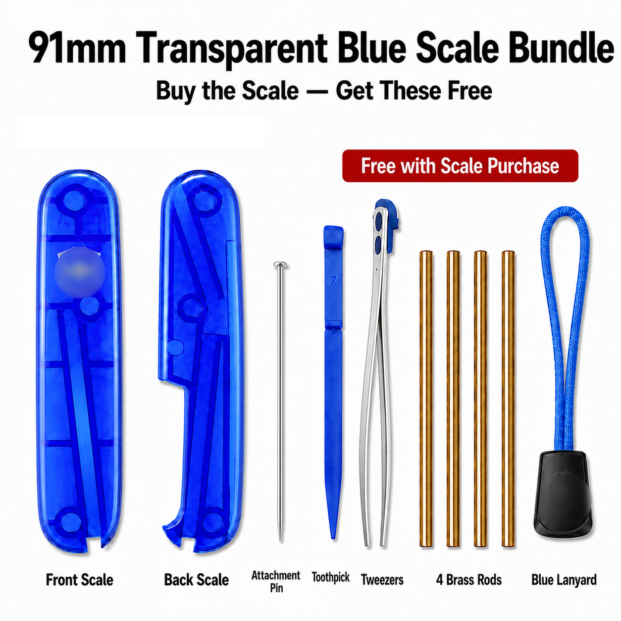 91mm Scale Full Set Handle Bundle Kit Custom Upgrade Mod Repair Tools Accessories