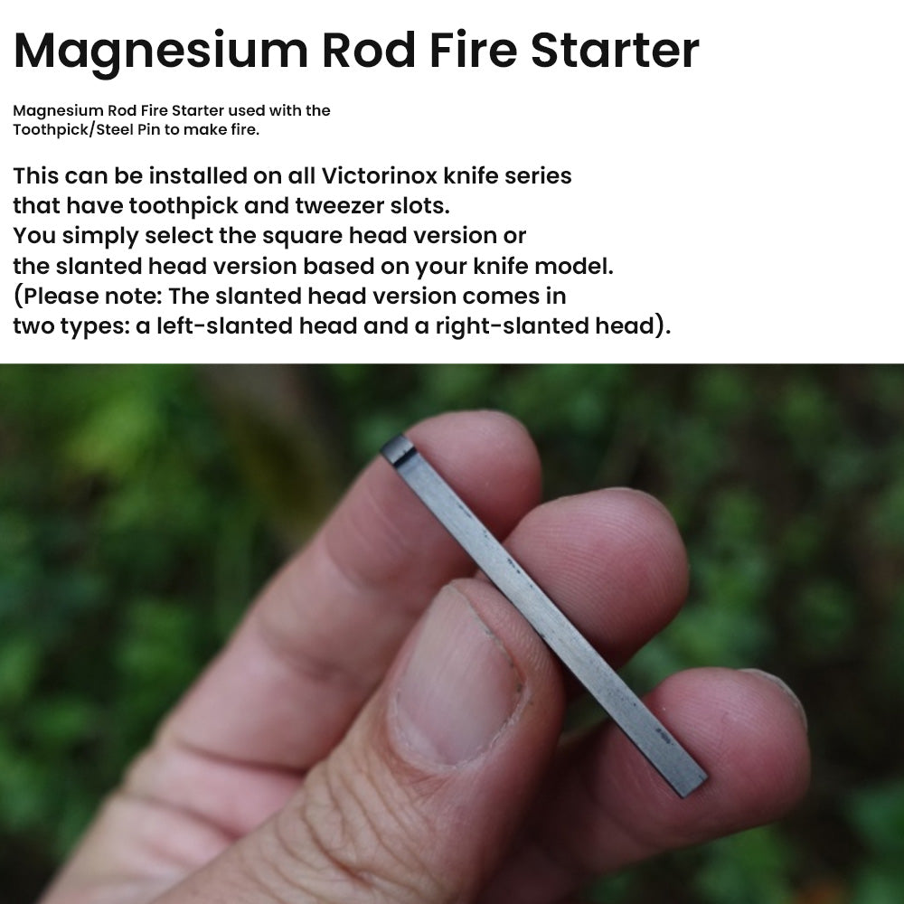 Magnesium Rod Fire Starter For 58mm 65mm 74mm 84mm 91mm 111mm Knives