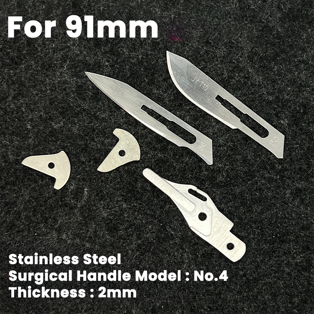 Scalpel Handle with Thumb Hole Fits No36 Blade For 91mm Knife