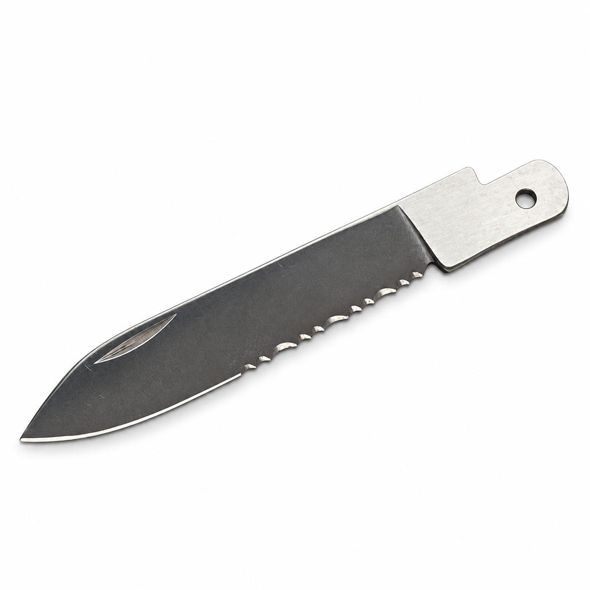 91mm SAK Replacement Serrated Blades – Four Edge Styles - Main Blade – Base Serrations