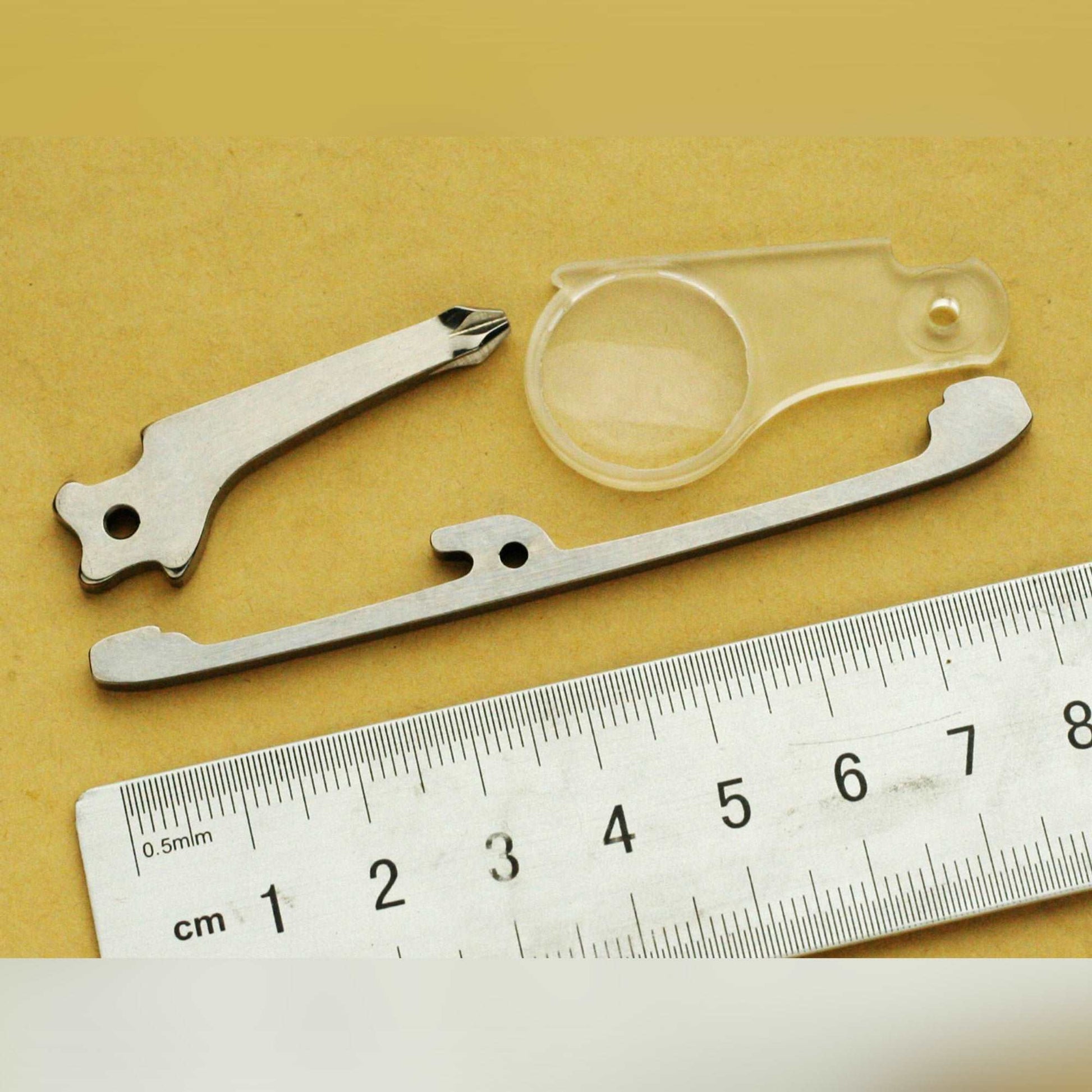 Screwdriver & Magnifying Glass Replacement Part for 91mm SAK Parts tools