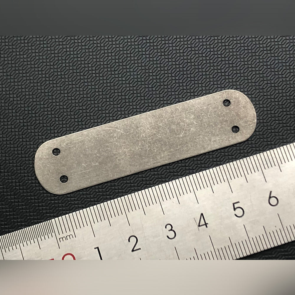 Titanium Liner TC4 Alloy Stone Washed Knife Part for 65mm SAK Parts tools