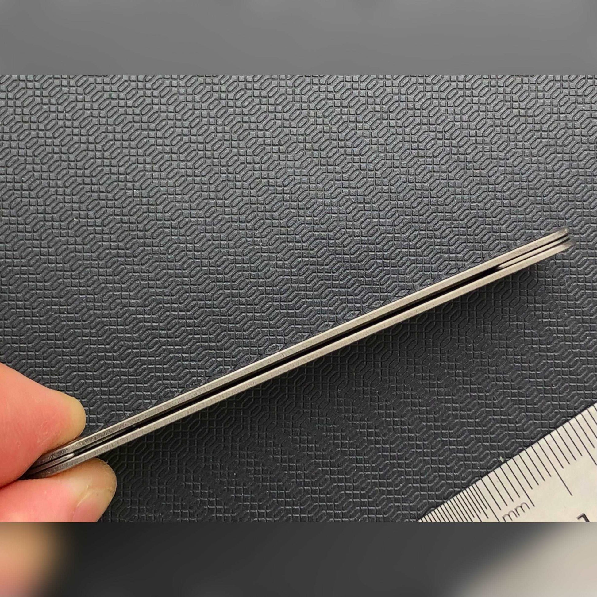 Titanium Liner TC4 Alloy Stone Washed Knife Part for 74mm SAK Parts tools